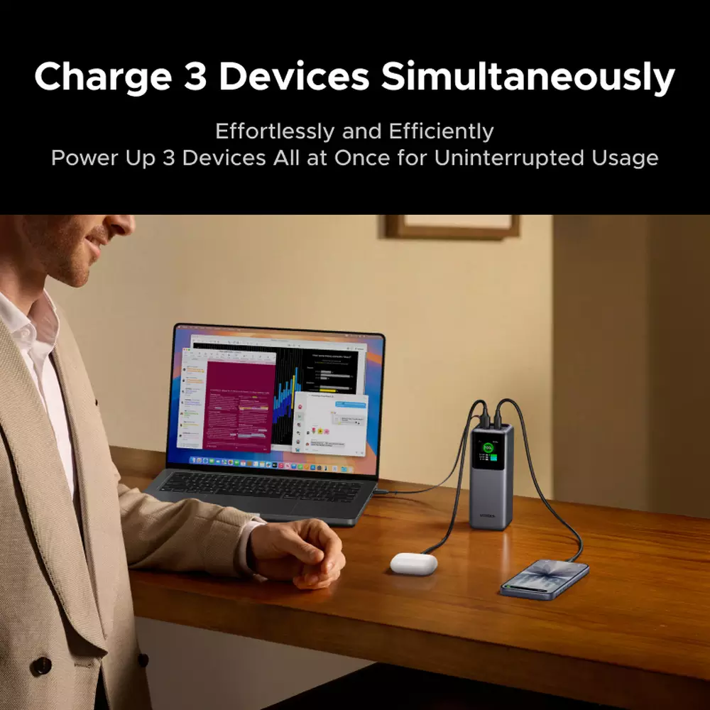 Powering 3 devices at once effortlessly